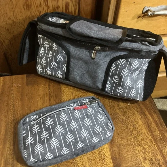 Lekebaby Baby Stroller Organizer w/ Insulated Cup Holders Universal Fit Pockets - Picture 6 of 6